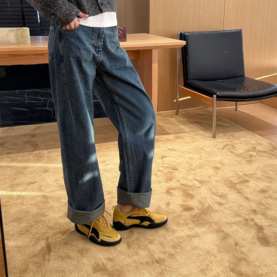 Damen Sportliche Sneaker mit atmungsaktiver Oberflächenstruktur und rutschfester Gummisohle EB