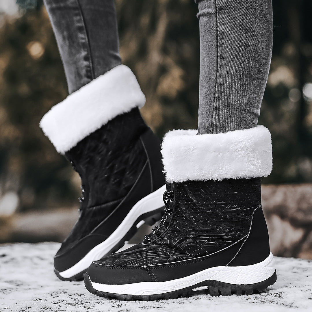 Damen Winterstiefel mit warmem Futter und rutschfester Sohle EB
