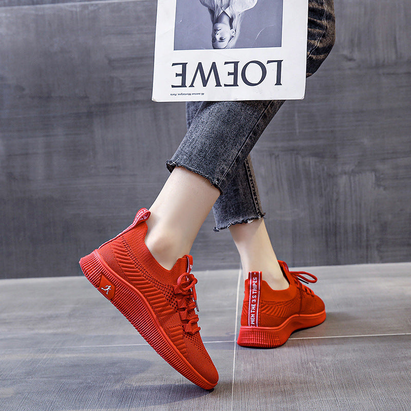 Damen Atmungsaktive Sport Sneakers mit flexiblem Schaft und rutschfester Sohle EB