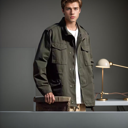 Damen Utility-Jacke im Military-Stil EB
