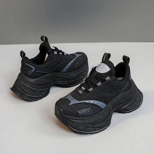 Damen Sportliche Sneakers mit dämpfender Profilsohle und innovativer Mesh-Oberfläche EB