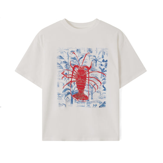 Damen T-Shirt mit künstlerischem Motiv im Vintage-Stil EB