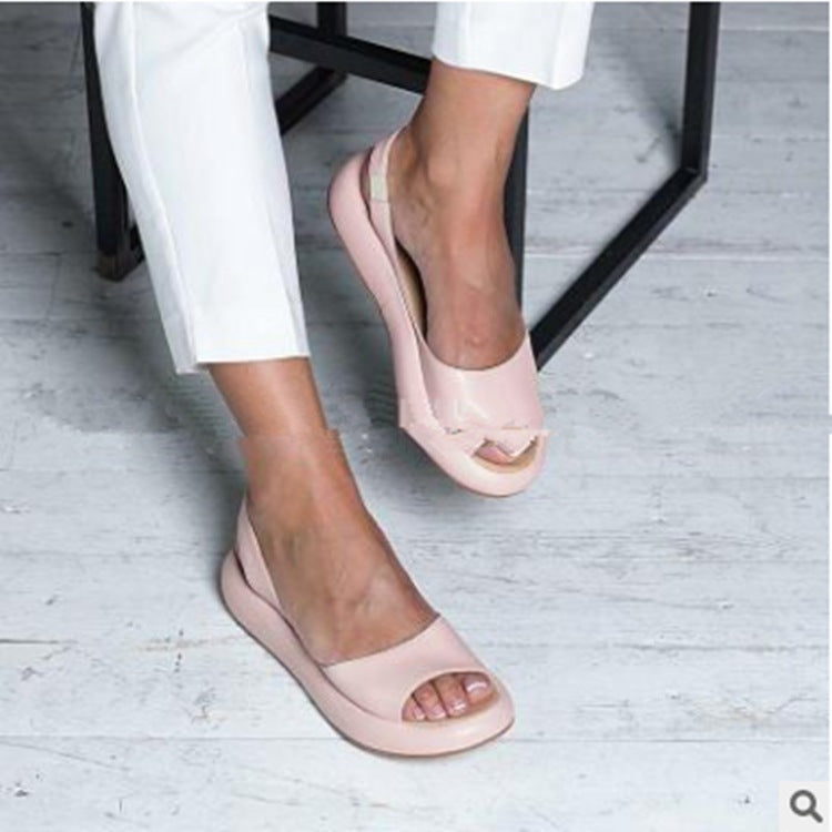 Damen bequeme Sandalen mit offenem Zehenbereich und anatomischer Fußbettung EB
