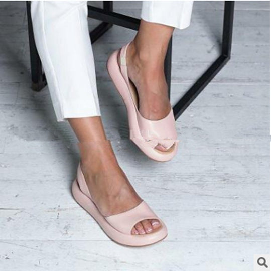 Damen bequeme Sandalen mit offenem Zehenbereich und anatomischer Fußbettung EB
