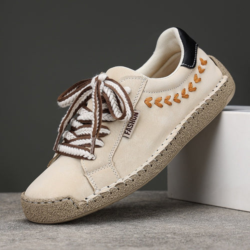 Damen Modische und bequeme Sneakers mit dekorativer Schnürung EB