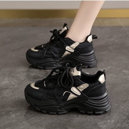 Damen Chunky Sneakers mit atmungsaktiven Mesh-Einsätzen und komfortabler Dämpfung EB