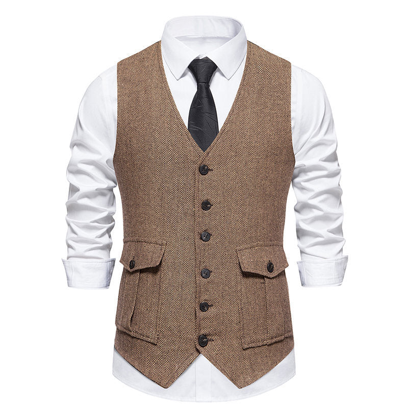 Herren elegante gesteppte Weste EB