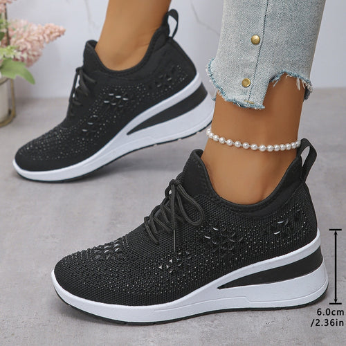 Damen Sportliche Sneakers mit atmungsaktivem Obermaterial und modischem Design EB