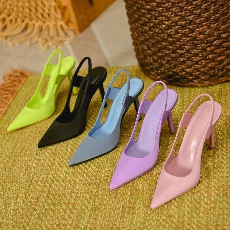 Damen Slingback High-Heels mit elegantem spitzen Design EB