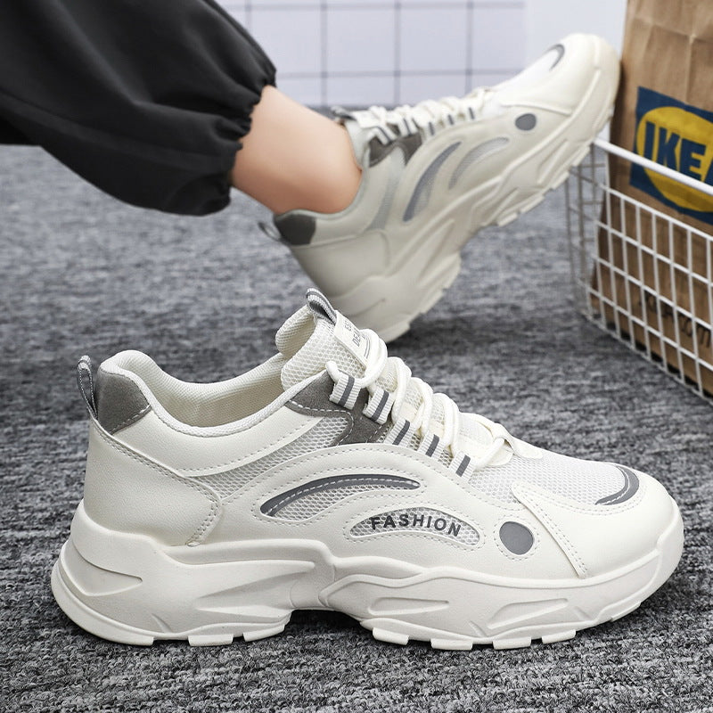 Damen Sportliche Lifestyle Sneakers mit atmungsaktiver Mesh-Oberfläche und dämpfender Sohle EB