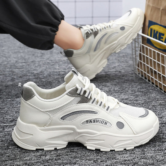 Damen Sportliche Lifestyle Sneakers mit atmungsaktiver Mesh-Oberfläche und dämpfender Sohle EB