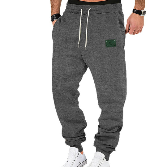 Herren Slim-Fit Sweat-Jogger mit elastischem Bund, Tunnelzug und gerippten Bündchen EB