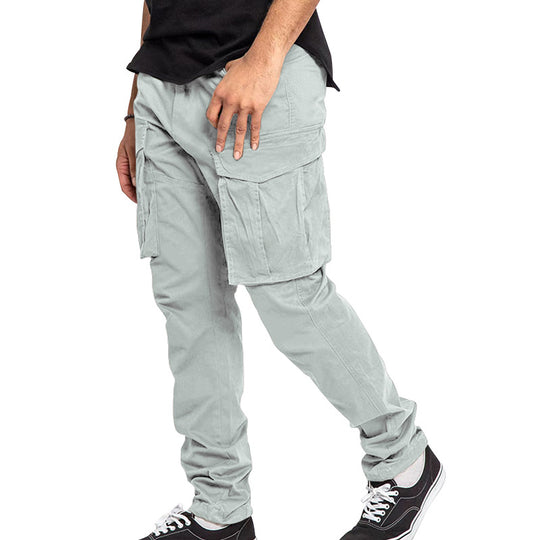 Herren nan utilitarische Cargohose mit extra großen Klappentaschen, schmal zulaufendem Bein und verstärkten Nähten EB