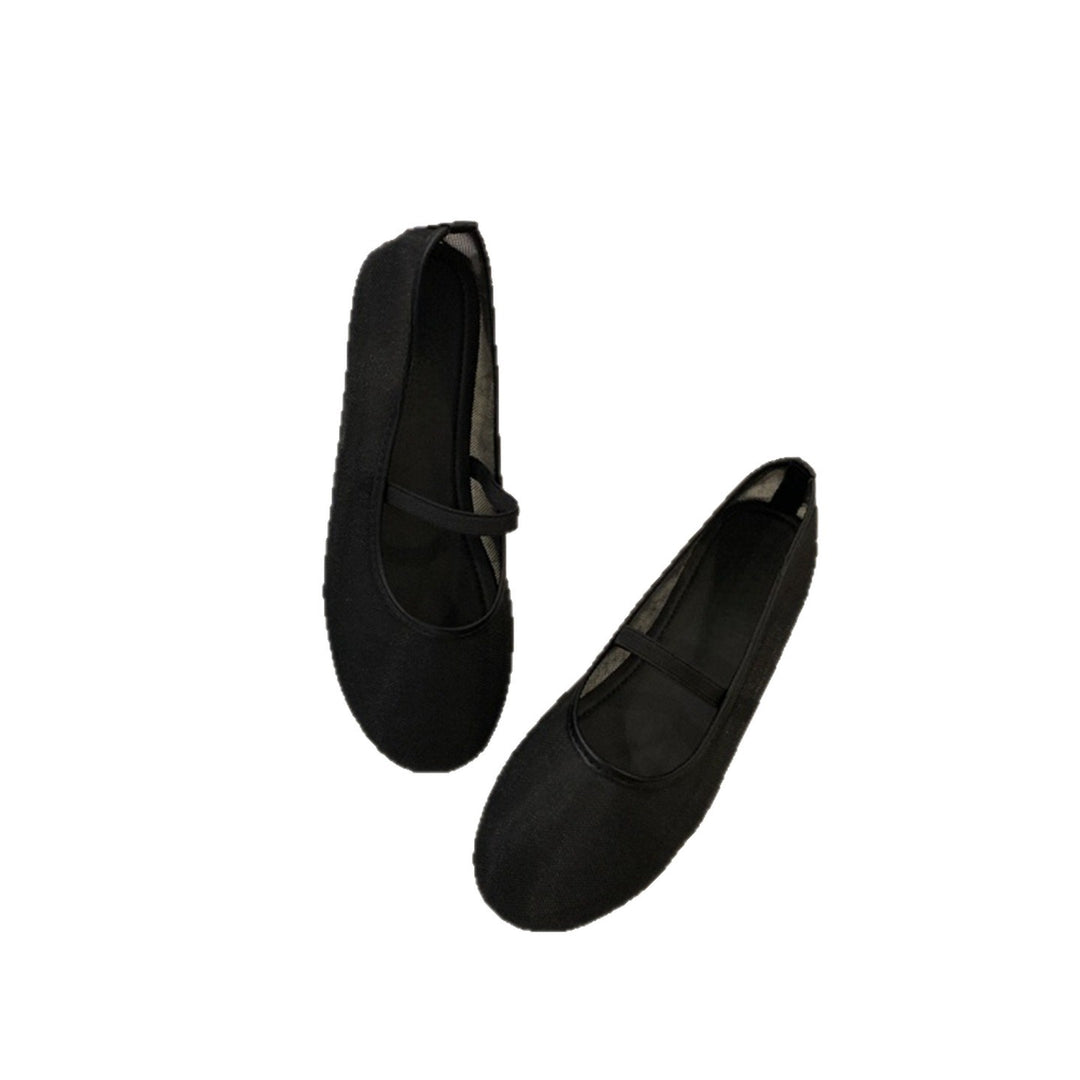 Damen Ballerinas aus atmungsaktivem Mesh mit komfortablem Riemen EB