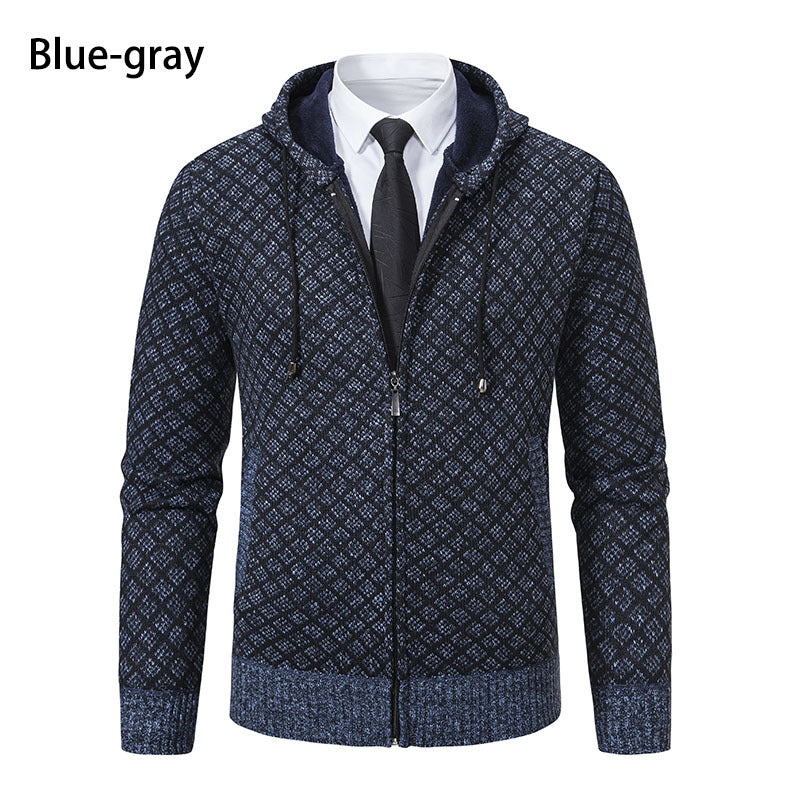 Herren Kapuzenjacke mit strukturiertem Design und eleganten Akzenten EB