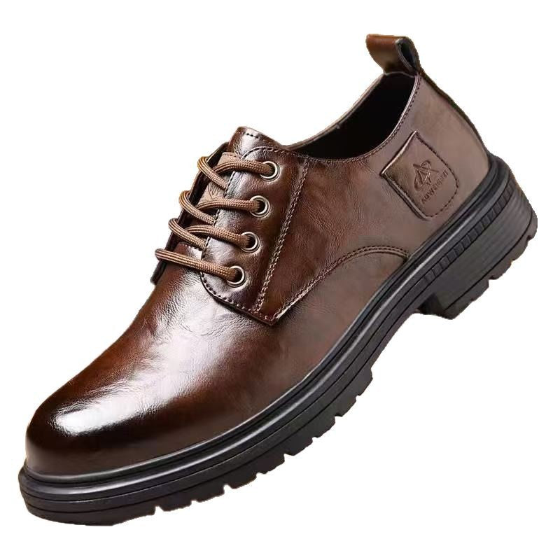 Herren Elegante Schnürschuhe mit rutschfester Sohle und atmungsaktivem Innenfutter EB