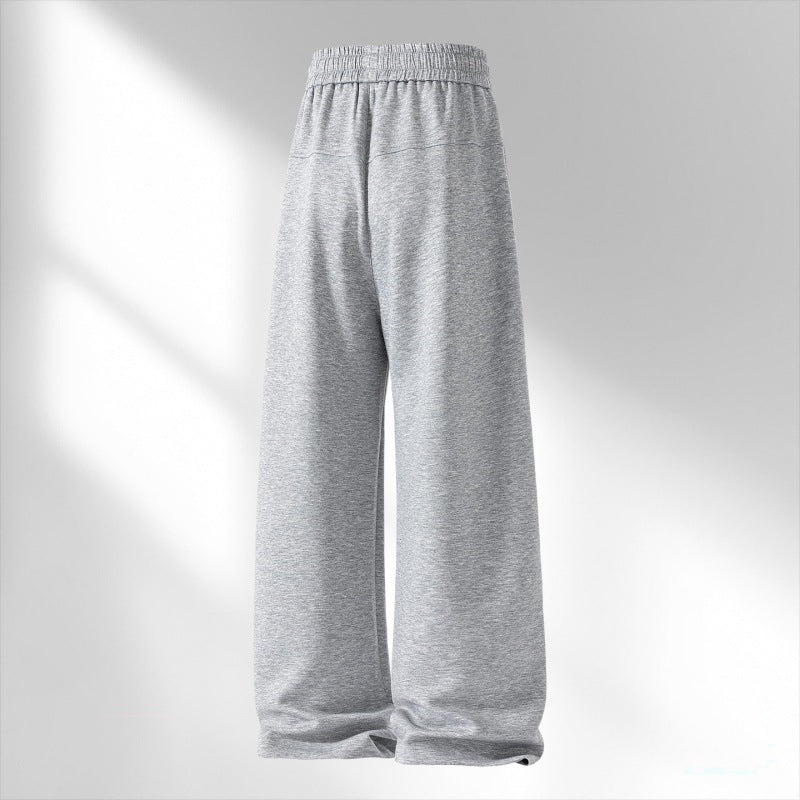 Damen weite Lounge-Sweathose mit elastischem Kordelbund und dekorativen Seitennaht-Details EB