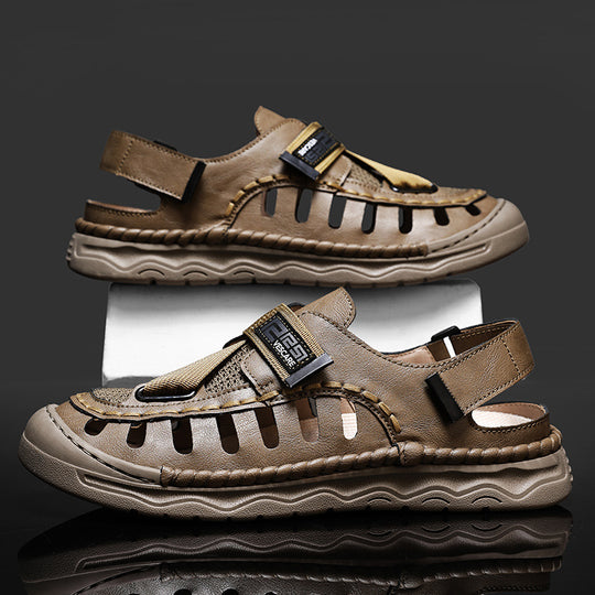 Damen Atmungsaktive Freizeitsandalen mit verstellbarem Klettverschluss und anatomischer Fußbettung EB