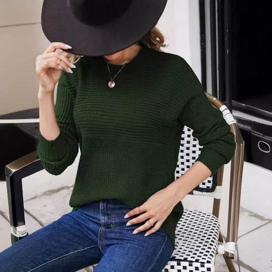 Damen Grobstrickpullover mit lässigem Schnitt und strukturierter Maschenoptik EB