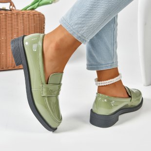 Damen modische Slipper mit trendigem Glanz und rutschfester Sohle EB