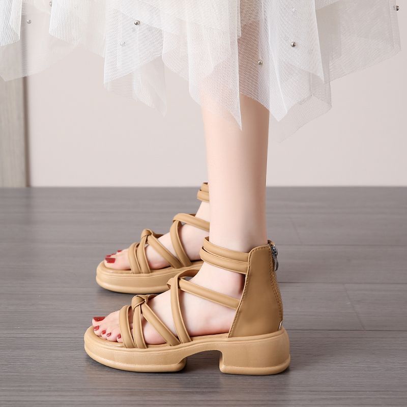 Damen Modische Sandalen mit innovativem Riemchen-Design EB