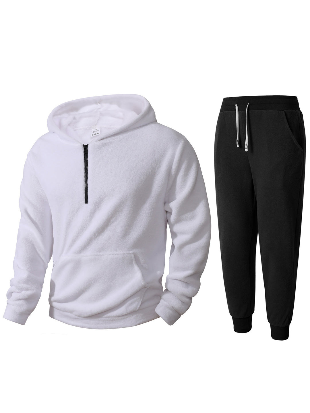 Herren kuscheliges Fleece-Hoodie und Jogginghose Set EB