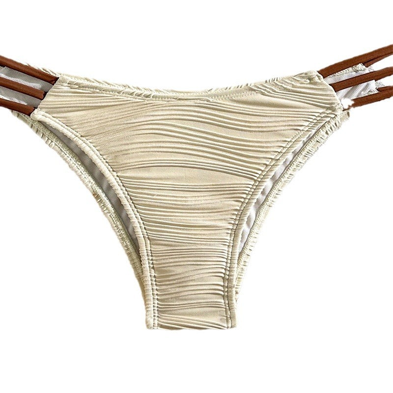 Damen Bandeau-Bikini mit raffiniertem Rüschendesign EB