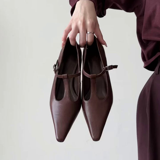 Damen elegante Slingback-Pumps mit modischem Schlitzdesign EB
