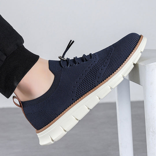 Damen Atmungsaktive Schnür-Sneaker mit flexiblem Obermaterial EB