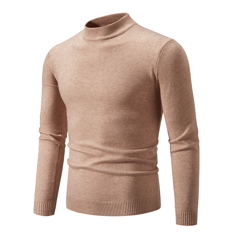 Herren modischer Rollkragenpullover aus feiner Strickqualität EB