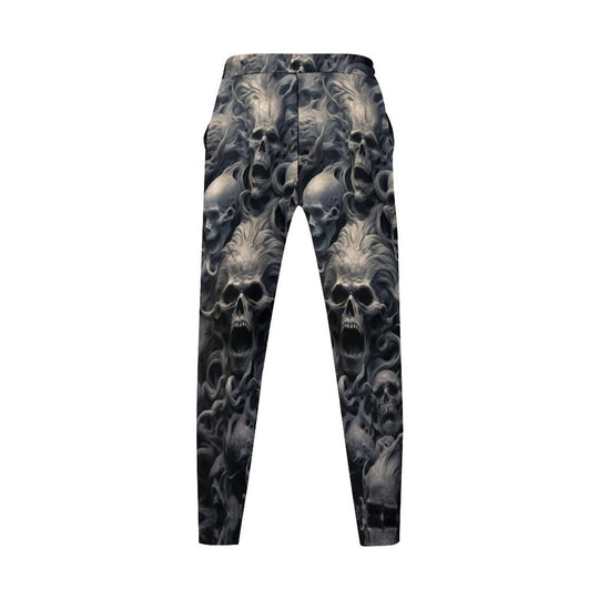 Herren lässige Jeanshose mit Totenkopf-Motiv EB