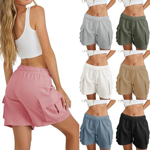 Damen lässige Freizeithose mit komfortablem Gummibund und praktischen Seitentaschen EB