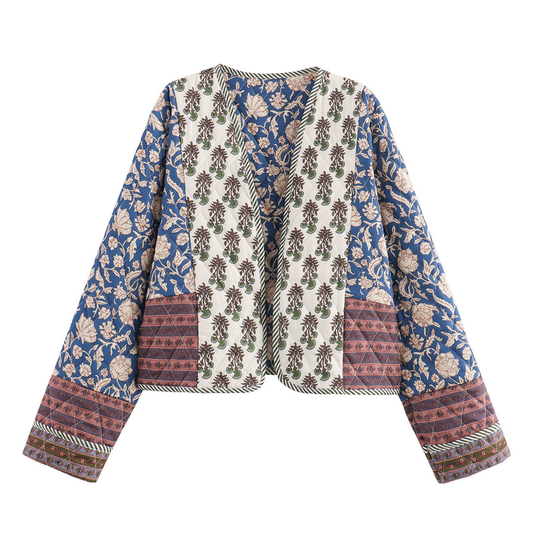 Damen Patchwork-Überwurfjacke EB