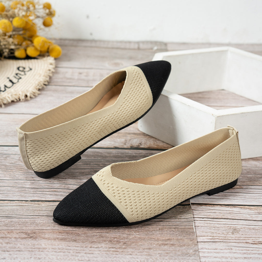 Damen spitze Ballerinas mit atmungsaktivem Gewebe EB