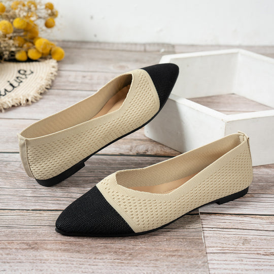 Damen spitze Ballerinas mit atmungsaktivem Gewebe EB