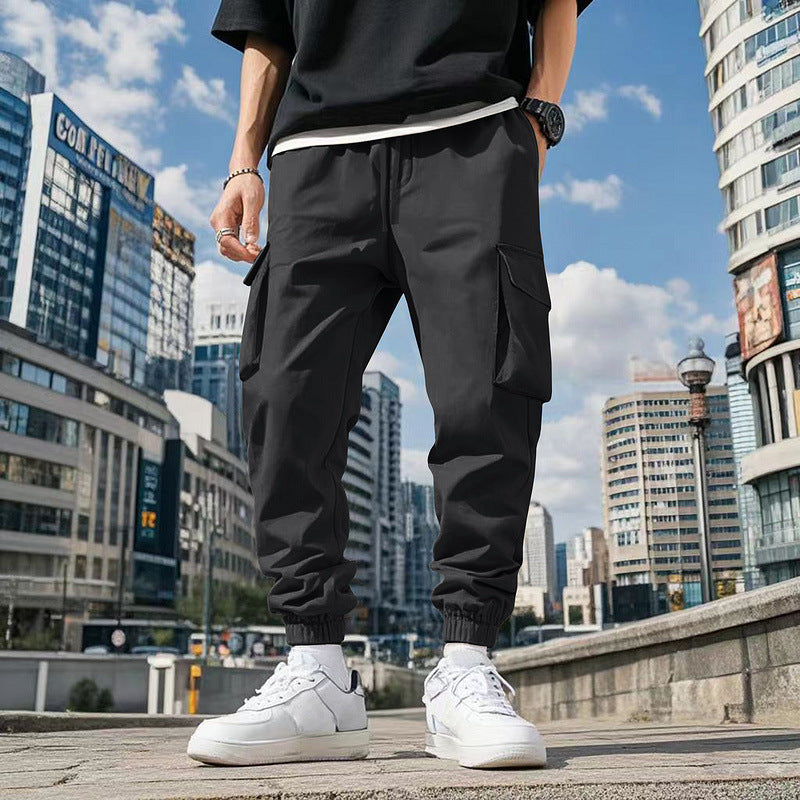 Herren Cargo-Hose mit praktischen Seitentaschen und elastischem Bund EB