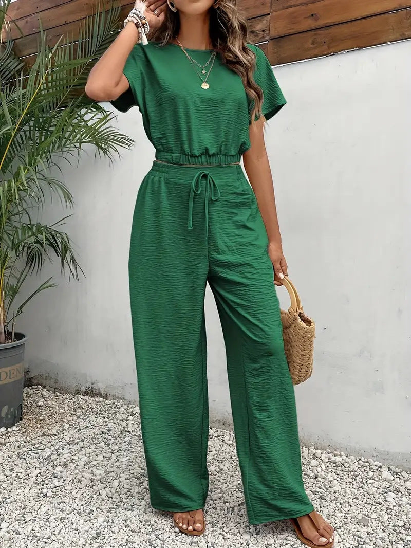 Damen lässiges Two-Piece Lounge-Set EB