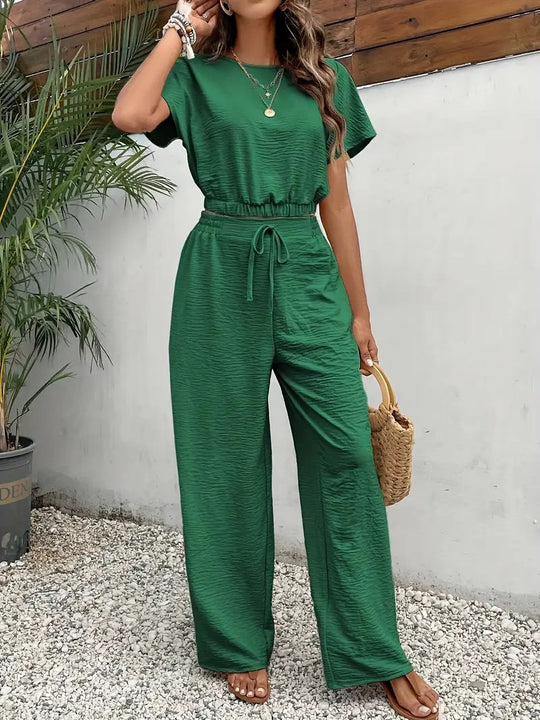 Damen lässiges Two-Piece Lounge-Set EB