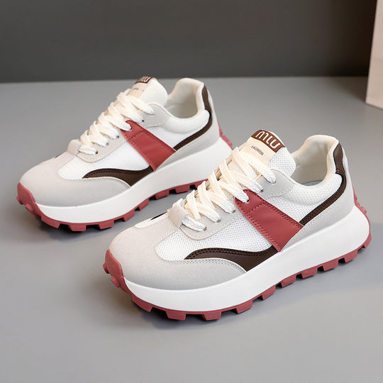 Damen Sportliche Sneaker mit luftiger Mesh-Oberfläche und rutschfester Sohle EB