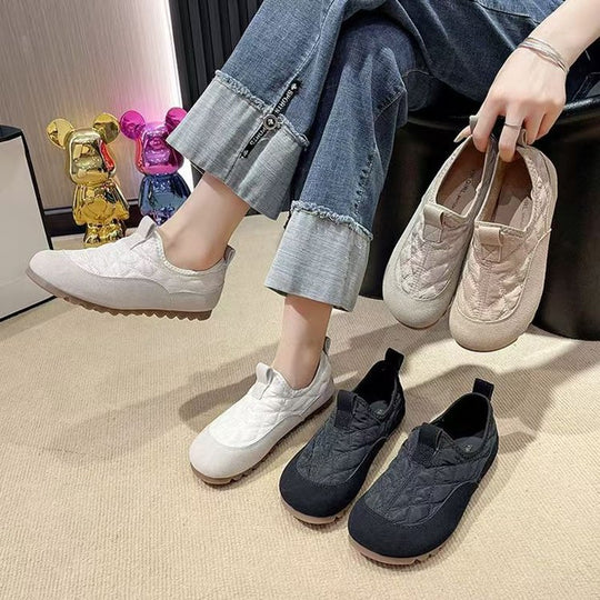 Damen Bequeme Slip-On Schuhe mit rutschfester Sohle und atmungsaktiver Obermaterial EB