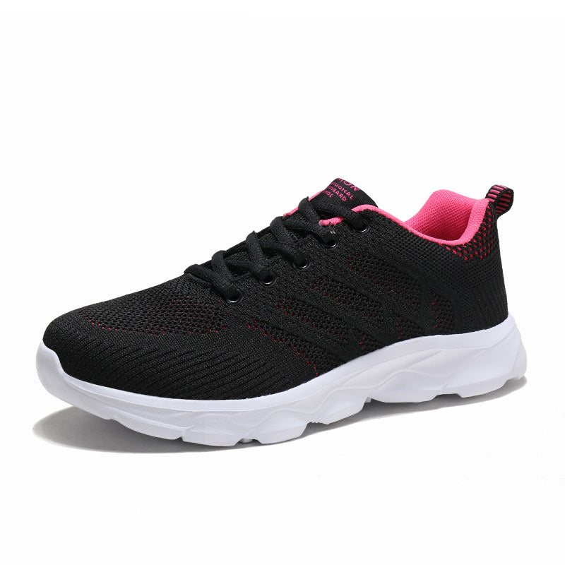 Damen Atmungsaktive Sneakers mit flexiblem Strick-Obermaterial EB