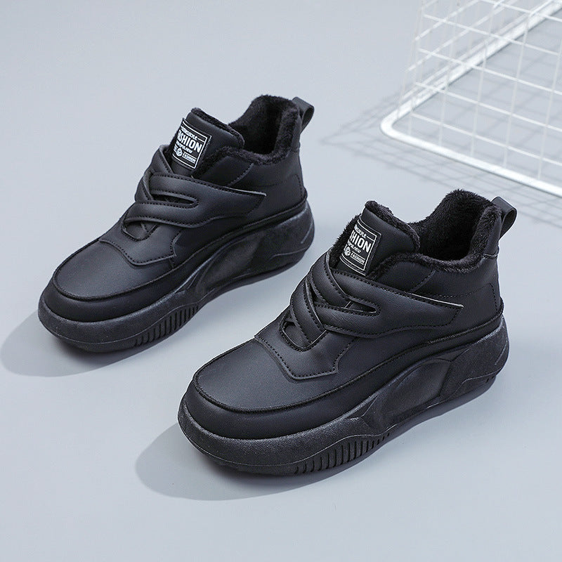Damen hochgeschnittene Freizeitschuhe mit praktischen Klettverschlüssen EB