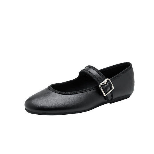 Damen elegante Ballerinas mit modischem Riemchen EB