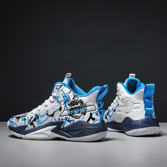 Herren High-Top Basketball-Sneaker mit gestricktem Mesh-Obermaterial, stabiler Fersenkappe und griffiger Profillaufsohle EB
