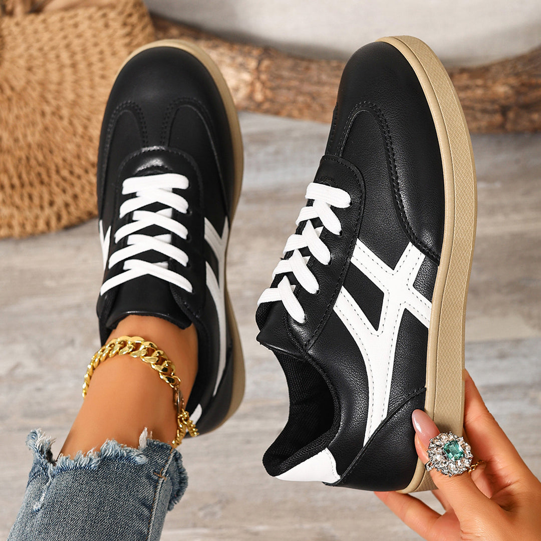 Damen Sneakers mit modischem Design und komfortabler Laufsohle EB