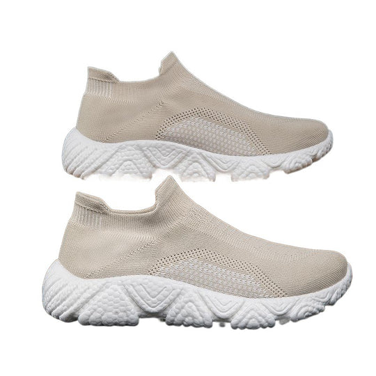 Damen Atmungsaktive Strick-Sneaker mit rutschfester Sohle EB