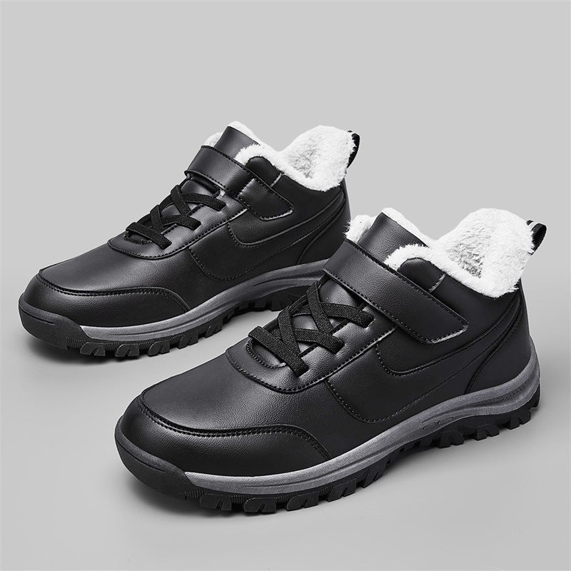 Damen Warmgefütterte Winterstiefel mit rutschfester Sohle und verstellbarem Klettverschluss EB