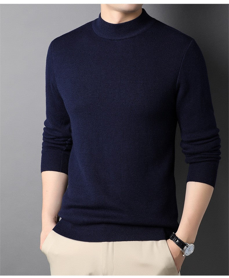 Herren Feinstrickpullover mit Rollkragen und soften Materialien EB
