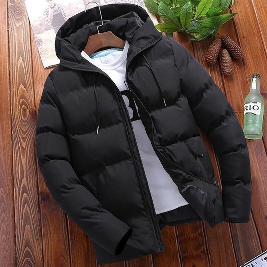 Herren nan gesteppte Thermo-Steppjacke mit Kapuze und winddichter, wasserabweisender Polyesterhülle EB
