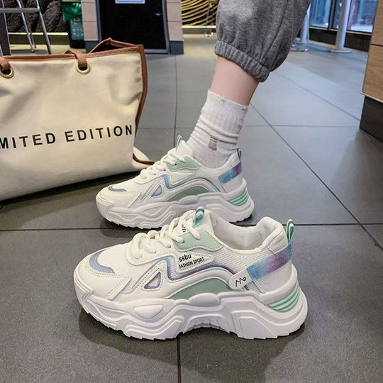 Damen Sportliche Sneaker mit rutschfester Sohle und atmungsaktivem Material EB